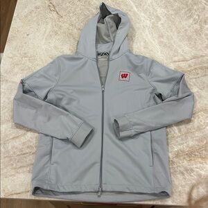 Wisconsin Badger Zip Up Jacket Hoodie